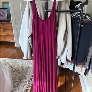 We The Free Fuchsia Maxi Dress